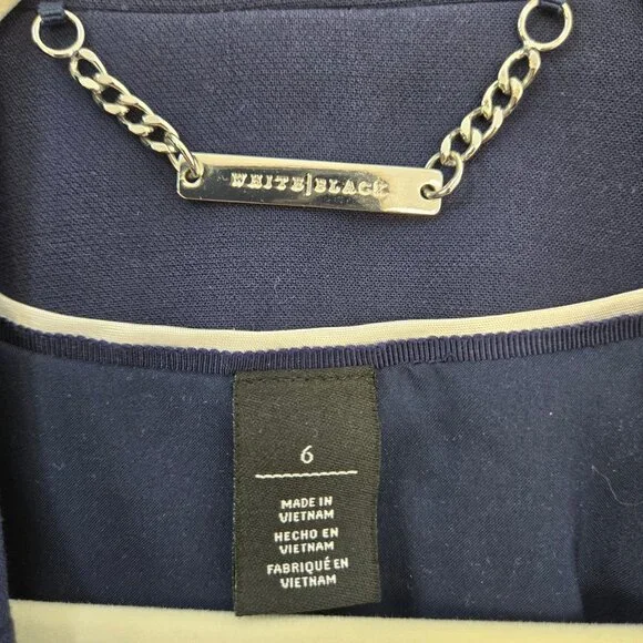 White House Black Market One Button Blazer Jacket Size 6 - Picture 3 of 6